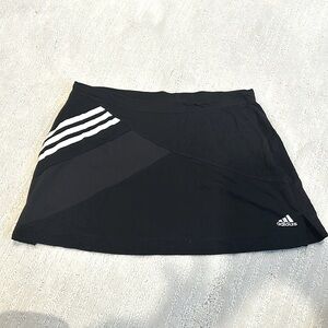Adidas Skirt Womens Small Black Skort with Shorts Supernova Golf Tennis Active S